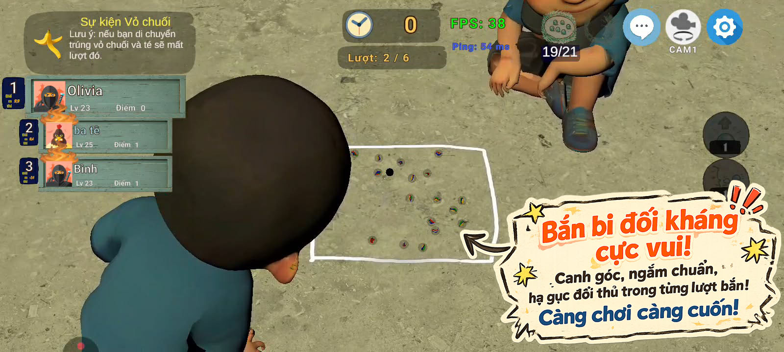 Bắn bi ve online 3D
